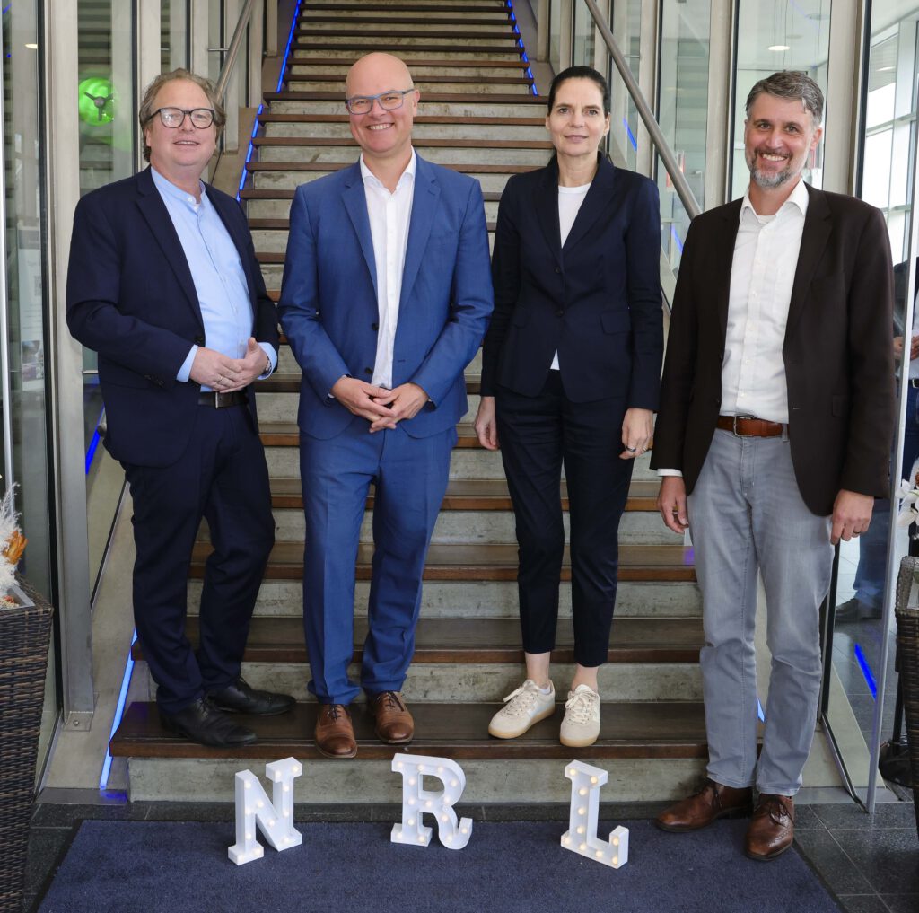 NRL-Konsortialtreffen. vlnr. Dr. Alexander von Vogel, Tobias Goldschmidt, Ines Jesse, Mike Blicker. Foto: Frank Molter